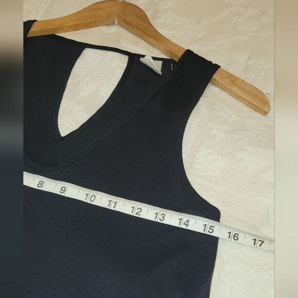 Anthropologie Akemi + Kin Longview V-Neck Tank Tunic Hi-Low Mini Jersey Dress XS - Picture 8 of 11